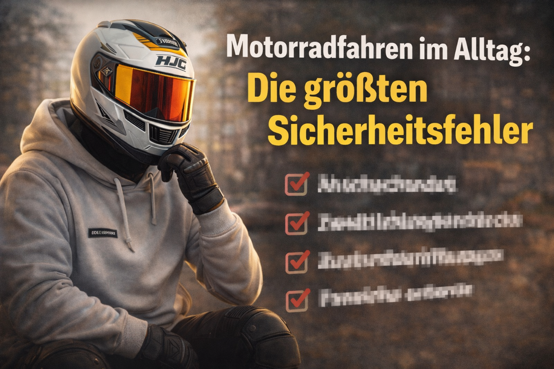 Motorradfahren im Alltag: Die größten Sicherheitsfehler