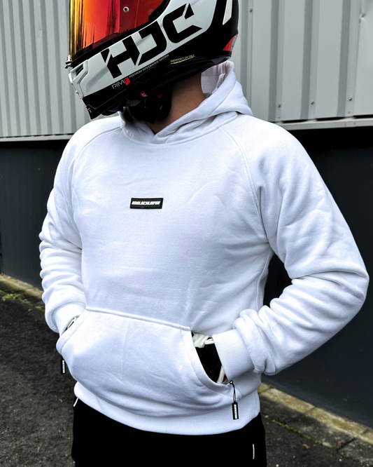 RideWithoutFear [Weiß] | Premium Protektor Hoodie