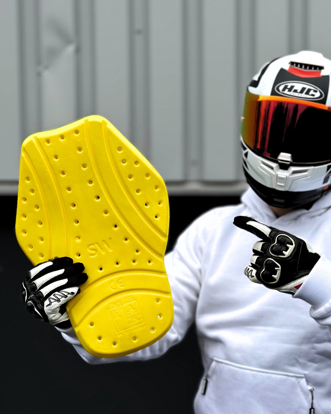 RideWithoutFear [Weiß] | Premium Protektor Hoodie